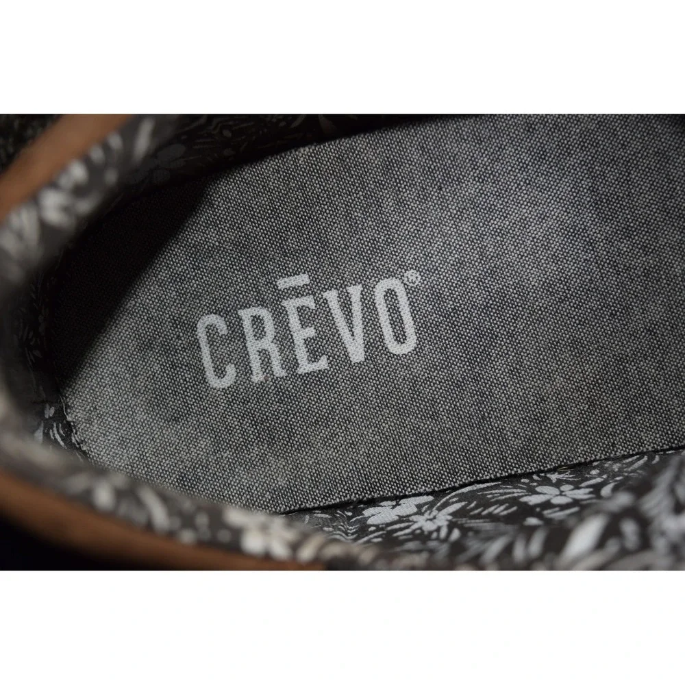CREVO Mens Size 11‎ Gray Canvas Lace Up Casual Sneakers Shoes